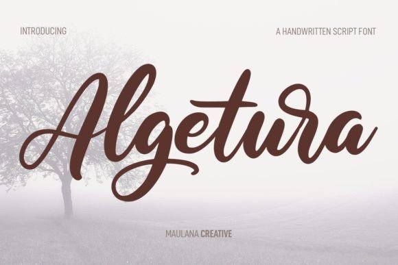 Algetura: A Creative Script Font for Branding
