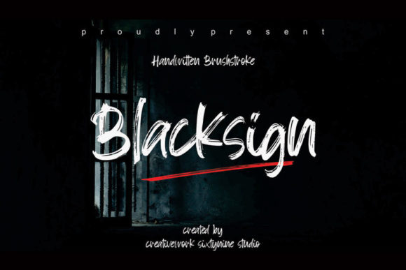 Blacksign: A Handwritten Font for Professional Branding