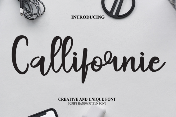 Callifornie: A Sweet Handwritten Font for Web Design
