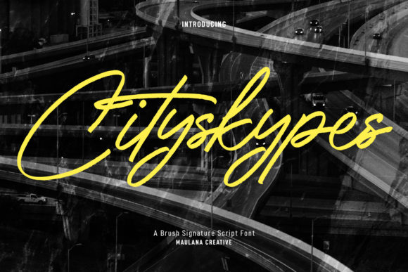 Cityskypes: A Fancy Script Font for Creative Projects