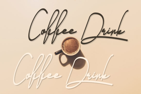 Coffee Drink Font for Business