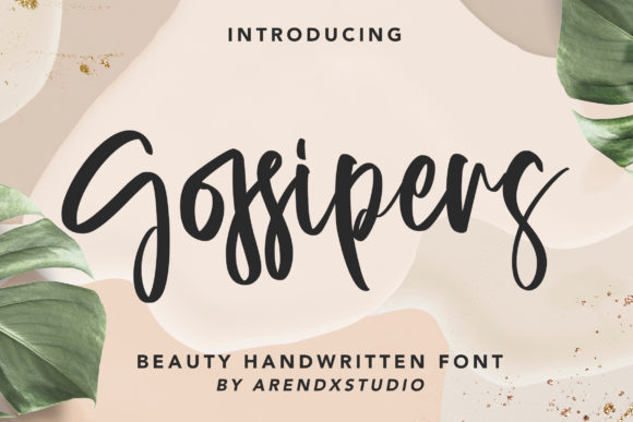 Gossipers Font: Elegant Script for Craft Projects
