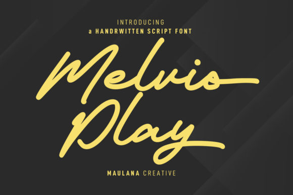 Melvio Play: A Stylish Script Font