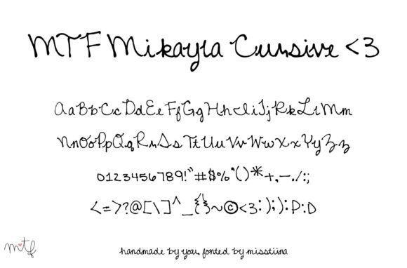Mikayla Cursive: A Font That Speaks