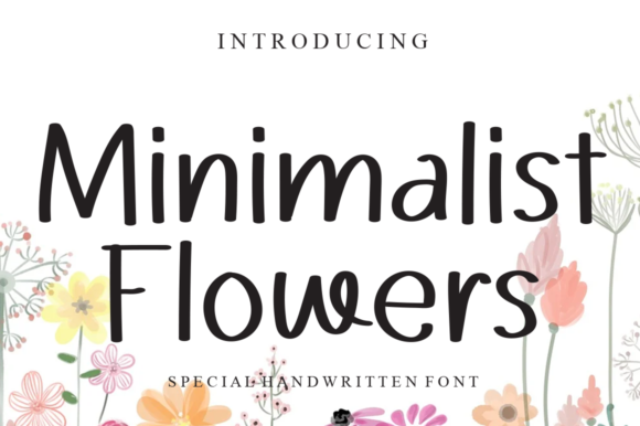 Minimalist Flowers Font for Web Design