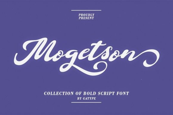 Mogetson: A Creative Script Font