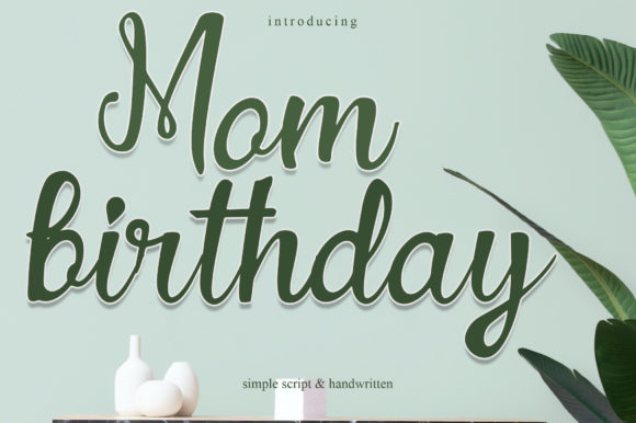 Mom Birthday Font for Creative Projects