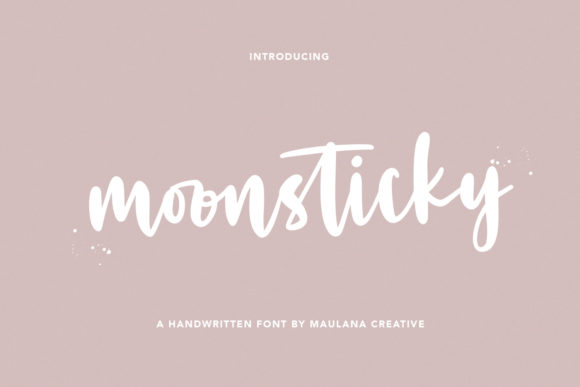 Moonsticky: A Sweet Font for Business Branding