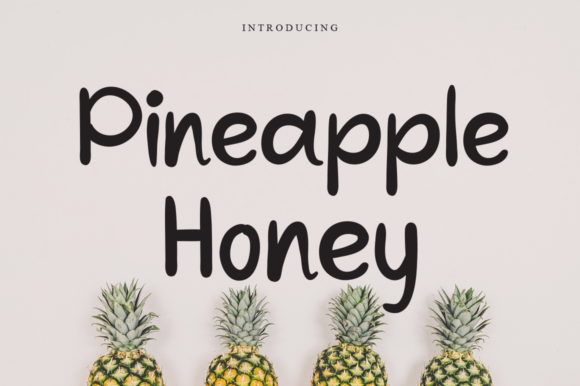Pineapple Honey: A Joyful Script Font