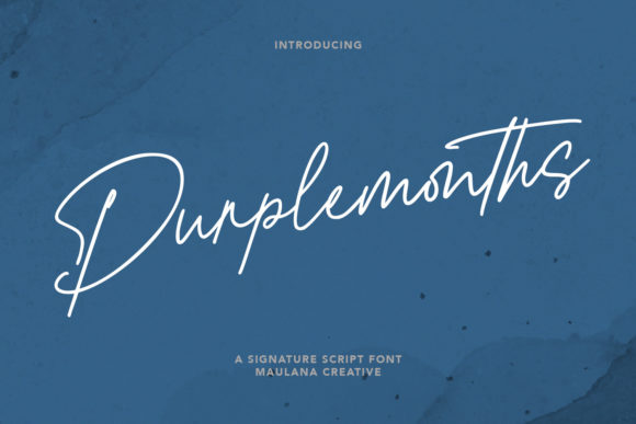 Purplemonths: A Stylish Font for Creative Campaigns