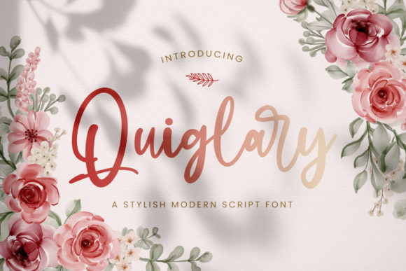 Quiglary: A Stylish Script Font