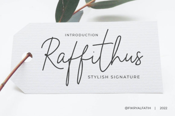 Raffithus Font: Elegant Script for Business