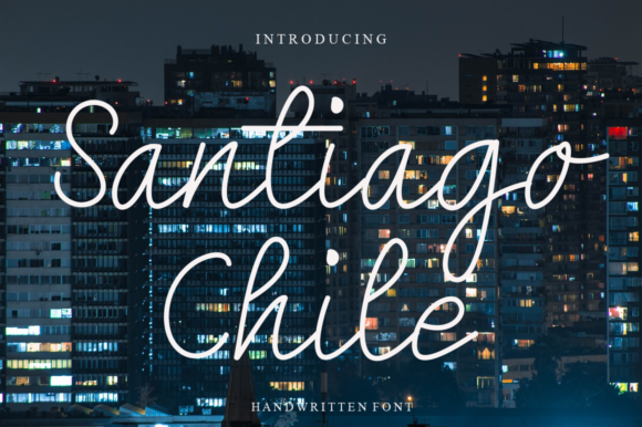 Santiago Chile Font for Creative Makers