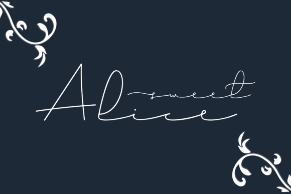 Sweet Alice: A Stylish Script Font