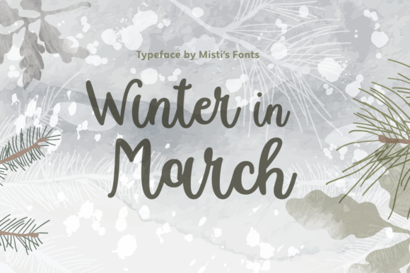 Winter in March Font for Editorial Design